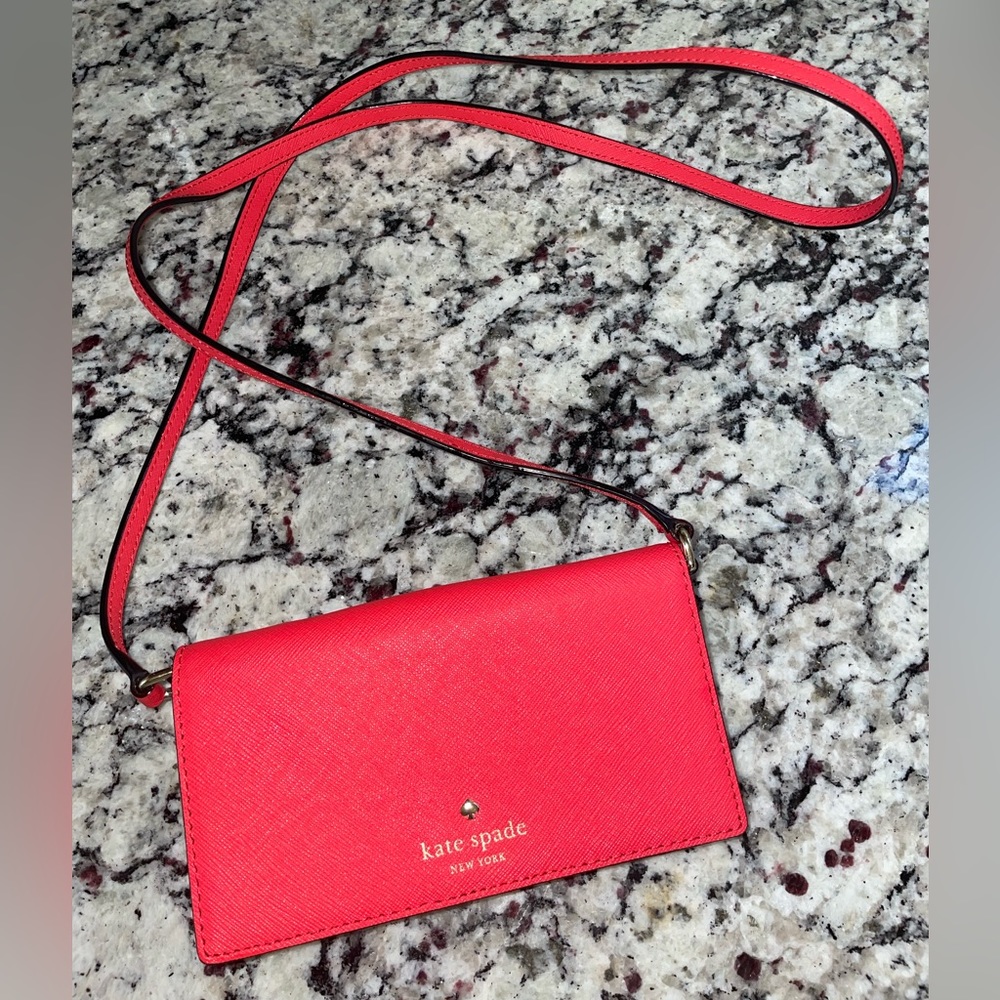 Kate Spade red wallet purse
